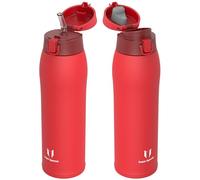 Super Sparrow Gourde Isotherme - INOX Bouteille Isotherme - 950ml - Mug Isotherme Étanche - Gourde Enfant sans BPA - Comprend 2 Couvercles avec Paille et Couvercle Sport