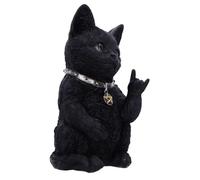 Superbe Statuette Chat Noir Hard Rock Metallicat 16.5cm