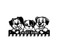 SUPERDANT 12 crochets Porte Clef Mural en Métal pour Chien Dessin Animé Décoratif Porte Clé Mural Support crochetss Décoration de Cuisine pour Chiot Clés Cintre Laisse de Chien