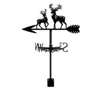 SUPERDANT Girouette de Jardin Exterieur en Cerf Sika Girouette en Cerf Sika Girouettes en Métal Outil de Mesure du Vent Décoratif pour Deco Jardin Exterieur de Direction du Vent