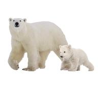 SUPERDANT Ours Polaire Stickers Muraux Réaliste 3D Ours Sticker Mural Jungle Animal Décor pour Salon Porche Amoureux des Animaux Chambre Pépinière Enfants Chambre Autocollants Décoratifs