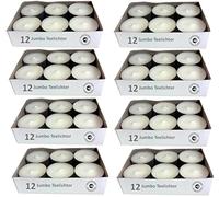 Superfind24® Lot de 96 bougies chauffeplat XXL Jumbo idéales pour le chauffage d'urgence (instructions à construire soimême), pour blackout, lampes parfumées, bâtonnets, sans parfum, durée de