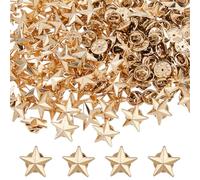 SUPERFINDINGS 100Pcs Épingles À Revers En Alliage Étoile Broche Pentagramme Jour Des Vétérans Décorations Costume Broches Sac À Dos Médailles Militaires Fête Du Travail 4 Juillet Memorial Day Or