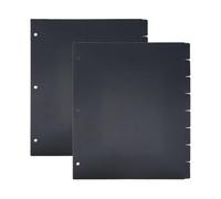 SUPERFINDINGS 16 Feuilles 3 Anneaux A4 Classeur Noir Diviseurs 8 Onglets Diviseurs de Classeur Diviseurs de Classeur en PP Diviseurs de Classeur en Séparateur D'Index pour Cahier de Planificateur