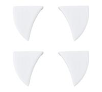 SUPERFINDINGS 2 Paires Crocs de Voiture Halloween Dents de Monstre Blanches pour Calandre de Véhicule Décorations en Plastique pour Fête Halloween et Cosplay avec Trous de Montage de 3 mm