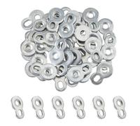 SUPERFINDINGS 50 pièce de Fixation Figure 8 en Acier pour Connecteur de Dessus de Table Clips de Bureau Robustes pour Dessus de Table Chaise Banc Dessus de Bureau Façades D'Armoires