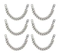 SUPERFINDINGS 6 Pièces de Chaînes pour Cintres de Manteau Longueur 9.5cm Chaîne en Laiton Accessoires Vêtements Boucles de Suspension pour Manteau Chaîne de Suspension Platine Boucles à Coudre