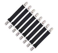 SUPERFINDINGS 8pcs Attaches Réglables Pour Bas Fixation Antidérapant Bretelles Accessoires Élastiques Verrouillage Pour Draps Hommes Et Femmes