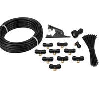 SUPERFOG - Système de brumisation domestique pour rafraîchir patio ou jardin. Avec 10 buses ou points de refroidissement, Noir, SF3050