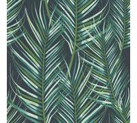 SUPERFRESCO EASY Papier peint support intissé Palme Blattdruck vinyle - 1005 x 52 cm - Vert
