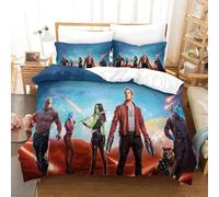 Superhero Pcs Housse De Couette Guardians Of The Galaxy Ensemble De Housse De Couette Imprimé D Taie D'oreiller Parure De Lit Linge De Lit King¿Xcm¿