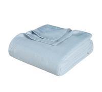 Superior BLANKETMETRO Couverture, Coton, Bleu Clair, King
