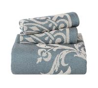 Superior Couvre-lit en Coton, Bleu céruléen, très Grand lit