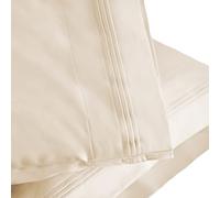 Superior - Ensemble 2 taies d'oreiller, 51 x 76 cm, Coton Premium à 1000 Fils au Pouce carré, Couche Simple, uni, Ivoire