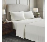 Superior - Ensemble de draps, 152 x 203 cm, en Flanelle uni, Coton, Ivoire,