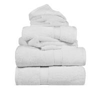 Superior - Ensemble de Serviettes, 6 pièces, Coton supérieur de 900 grammes, Blanc