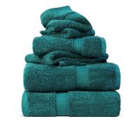 Superior - Ensemble de Serviettes, 6 pièces, Coton supérieur de 900 grammes, Sarcelle