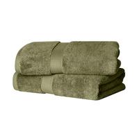 Superior - Ensemble de Serviettes de Bain, 2 pièces, Coton supérieur de 900 grammes, Vert forêt