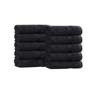 Superior Ensemble de Serviettes de Visage en Coton Noir