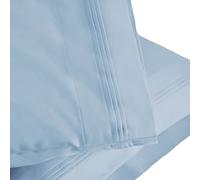 Superior - Ensemble de taies d'oreiller, 51 x 76 cm, Unies, 2 pièces, Coton Premium, Couche Simple, 1000 Fils au Pouce carré, Bleu Clair