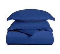 Superior - Ensemble édredon, 269 x 234 cm, uni 100% Modal de hêtre, Couche Simple, 300 Fils au Pouce carré,Bleu Marine