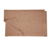 Superior Ensemble Tapis de Bain à Ligne, 100% Coton peigné, café, 22 x35 Pouces, 2 pièces