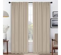 Superior Lot de 2 Rideaux occultants Thermiques avec languettes arrière pour Chambre à Coucher, Cuisine, Salon, 106,7 x 213,4 cm, Ivoire
