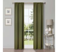 Superior Lot de 2 Rideaux occultants Thermiques pour Chambre à Coucher et Salon avec Passe-Tringle, 66 x 213,4 cm, Vert Olive