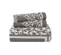 Superior Parure de lit en Coton mélangé, Comprend Un Couvre-lit surdimensionné et 2 taies d'oreiller Assorties, Couverture légère, décoration de literie, Jacquard Vintage Floral, Collection Lyron -