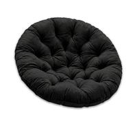 SuperKissen24. Coussin de Fauteuil Suspendu - Coussin Fauteuil Jardin - Oreillers de Oeuf Suspendu - Coussin Rond - Oreiller Moelleux - Noir