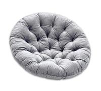 SuperKissen24. Coussin de Fauteuil Suspendu - Coussin Fauteuil Jardin - Oreillers de Oeuf Suspendu - Coussin Rond - Oreiller Moelleux - Argent