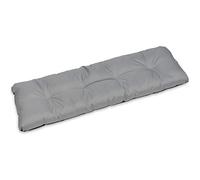 SuperKissen24. Coussin Dossier pour Banc de Jardin Canapé - 120x38 cm - Intérieur/Extérieur - imperméable - Gris