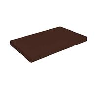 SuperKissen24. Matelas Coussin Dossier pour Palette Canapé 120x80 cm - Intérieur/Extérieur - imperméable - Mousse - Marron