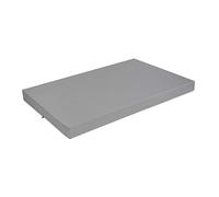 SuperKissen24. Matelas Coussin Dossier pour Palette Canapé 120x80 cm - Intérieur/Extérieur - imperméable - Mousse - Gris