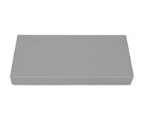 SuperKissen24. Matelas Coussin Dossier pour Palette Canapé 80x40 cm - Intérieur/Extérieur - imperméable - Mousse - Gris