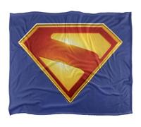 Superman 2025 New Logo Color Plaid Ultra Doux au Toucher Soyeux - 152 x 127 cm