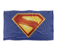 Superman 2025 New Logo Color Plaid Ultra Doux au Toucher Soyeux - 91 x 147 cm