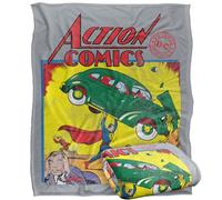 Superman Action Comics Plaid ultra doux au toucher soyeux - 152 x 127 cm