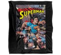 Superman Action One Plaid Ultra Doux au Toucher Soyeux - 152 x 127 cm