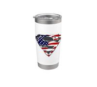 Superman All American Shield Gobelet isotherme en acier inoxydable double paroi
