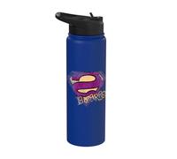 Superman Bizarro Logo Distressed Stainless Steel Insulated Water Bottle