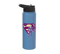 Superman Bizarro & Logo Stainless Steel Insulated Water Bottle