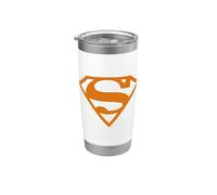 Superman Burnt Orange & White Shield Gobelet isotherme en acier inoxydable double paroi