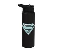 Superman Chrome Shield Stainless Steel Insulated Water Bottle