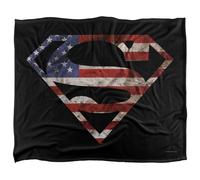Superman Super Patriot Plaid Ultra Doux au Toucher Soyeux - 152 x 127 cm