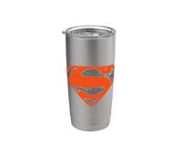 Superman Vintage Red Shield Collage Gobelet isotherme en acier inoxydable double paroi