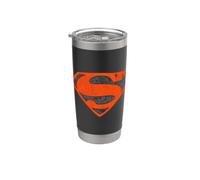 Superman Vintage Red Shield Collage Gobelet isotherme en acier inoxydable double paroi