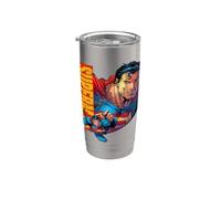 Superman WBUSMN02 Produit officiel DC Comics Gobelet isotherme en acier inoxydable double paroi