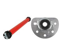 SuperRollo - Moteur de volet Roulant RM30MM (30nm) pour axe octogonal de 60mm - SR20235 & Schellenberg 83501 Maxi Appui Mural avec roulement à Billes pour Arbres octogonaux, Gris, Ø 60 à 70 mm