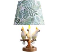 SUPERRUIDALONG Lampe de table perroquet européen rétro jardin lampe de bureau chambre lampe de chevet salon moderne et tendance oiseau décoration